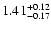 $ \rm 1.41^{+0.12}_{-0.17}$