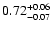 $\rm0.72^{+0.06}_{-0.07}$
