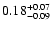 $\rm0.18^{+0.07}_{-0.09}$