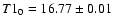 ${T1}_0=16.77\pm0.01$
