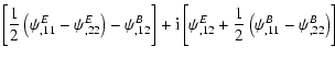 $\displaystyle \left\lbrack {1\over 2}\left( \psi^{E}_{,11}-\psi^{E}_{,22} \righ...
...{E}_{,12}
+{1\over 2}\left( \psi^{B}_{,11}-\psi^{B}_{,22} \right) \right\rbrack$