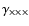 $\gamma_{\times\times\times}$