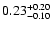 $\rm0.23^{+0.20}_{-0.10}$