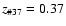 $z_{\char93 37}=0.37$