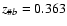 $z_{\char93 b}=0.363$