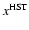 $x^{\rm HST}$