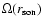 $\Omega (r_{\rm son})$