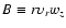$B \equiv r\upsilon_rw_z$