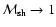 ${\cal M}_{\rm sh}\to
1$