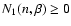 $N_1(n,\beta) \ge 0$