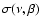 $\sigma(\nu,\beta)$