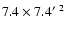 $7.4\times 7.4\hbox{$^\prime$ }^2$