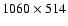 $1060\times 514$