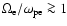 $\Omega _{\rm e}/\omega _{\rm pe}\ga 1$