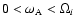 $0<\omega _{\rm A}<\Omega _{i}$