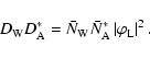 \begin{displaymath}D_{\rm W}D_{\rm A}^{*}=\bar{N}_{\rm W}\bar{N}_{\rm A}^{*}\left\vert \varphi
_{\rm L}\right\vert ^{2}.
\end{displaymath}