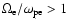 $%
\Omega _{\rm e}/\omega _{\rm pe}>1$