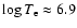 $\log T_{\rm e} \approx 6.9$