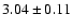 $3.04 \pm 0.11$