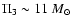 $\Pi_3 \sim 11~M_{\odot}$