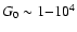 $G_{\rm0}\sim 1{-}10^4$