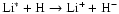 $\rm Li^*+H\rightarrow Li^++H^-$