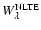 $W_\lambda^{\rm NLTE}$