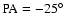 $\rm PA=-25^\circ$