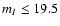 $m_I\leq19.5$