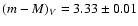 $(m-M)_V = 3.33 \pm 0.01$