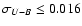 $\sigma_{U-B} \leq 0.016$