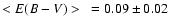 $<E(B-V)>~ = 0.09 \pm 0.02$