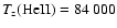 $T_{{\rm z}}{\rm (HeII)}=84~000$