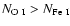 $N_{\rm O ~ I} >
N_{\rm Fe ~ I}$