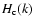 $H_{\rm
c}(k)$