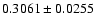 $0.3061\pm0.0255$