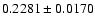 $0.2281\pm0.0170$