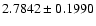 $2.7842\pm0.1990$