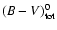 $(B-V)_{\rm tot}^0$