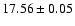 $17.56\pm0.05$