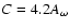 $C=4.2A_{\omega }$