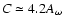 $C\simeq4.2A_{\omega}$