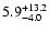 $\rm 5.9^{+13.2}_{-4.0}$