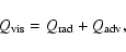 \begin{displaymath}Q_{\rm vis}=Q_{\rm rad}+Q_{\rm adv},
\end{displaymath}