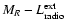 $M_R - L^{\rm ext}_{\rm radio}$