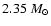 $2.35~M_\odot$