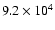 $9.2\times10^4$