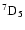 $^{7}{\rm D}_{5}$