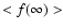 $<f(\infty)>$