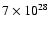 $7\times10^{28}$